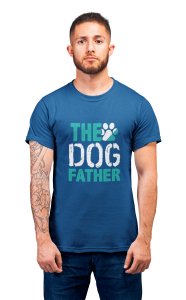 The Dog Father - printed stylish Black cotton tshirt- tshirts for men