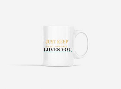 Just Keep Working Out Until Someone Loves You, (BG Yellow, Black And White) - gym themed printed ceramic white coffee and tea mugs/ cups for gym lovers