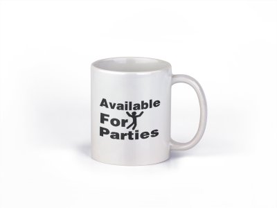 Available for parties- family themed printed ceramic white coffee and tea mugs/ cups