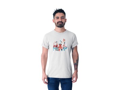 Musical Lover- White - Men's - printed T-shirt - comfortable round neck Cotton