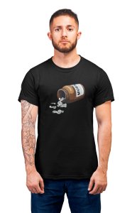 Musical node-Black- Men's - printed T-shirt - comfortable round neck Cotton