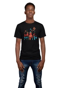 Musical Lover-Black- Men's - printed T-shirt - comfortable round neck Cotton