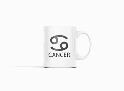 Cancer - zodiac themed printed ceramic white coffee and tea mugs/ cups for astrology lovers