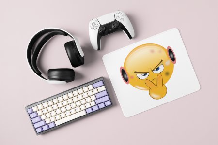 I Am Watching You Emoji- Emoji Printed Mousepad For Emoji Lovers