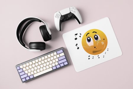 Remembering Music Emoji- Emoji Printed Mousepad For Emoji Lovers
