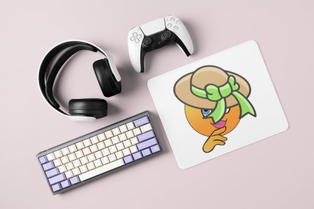 Shy Emoji- Emoji Printed Mousepad For Emoji Lovers