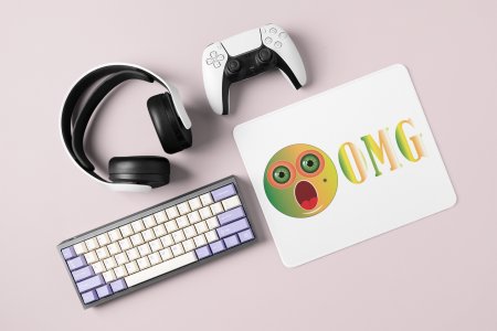 Shocked Emoji- Emoji Printed Mousepad For Emoji Lovers