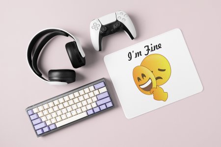 Hidden Feeling Emoji - Emoji Printed Mousepad For Emoji Lovers