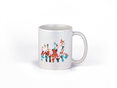 Musical Lover- music themed printed ceramic white coffee and tea mugs/ cups for music lovers