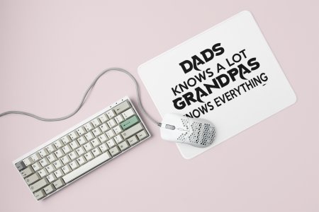 Granpas knows everything - Printed Mousepad