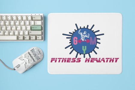 Gym, Fitness Healthy - Printed Mousepads For Gym Lovers