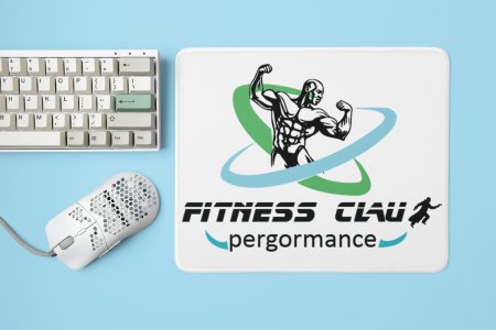 Fitness Club, Performance - Printed Mousepads For Gym Lovers