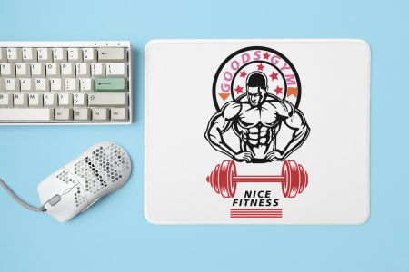 Goods Gym, Nice Fitness - Printed Mousepads For Gym Lovers