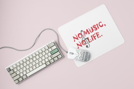 No Music No Life - Printed Mousepads For Music Lovers