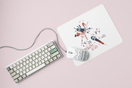 Music Mania Printed Mousepads For Music Lovers
