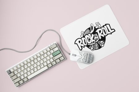 Rock In Roll Printed Mousepads For Music Lovers