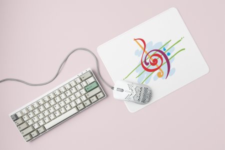 Musical instrument (BG Blue ) Printed Mousepads For Music Lovers