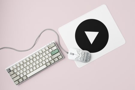 Play button Printed Mousepads For Music Lovers