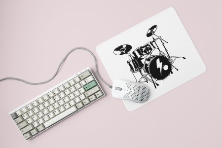 Drum Set Printed Mousepads For Music Lovers