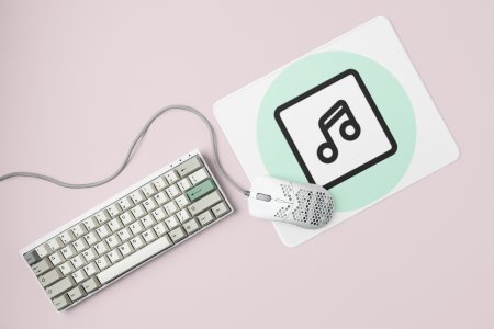Slanted beamed Printed Mousepads For Music Lovers
