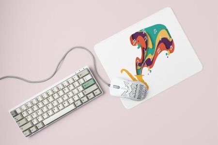 Saxophone Music Notes- Printed Mousepads For Music Lovers