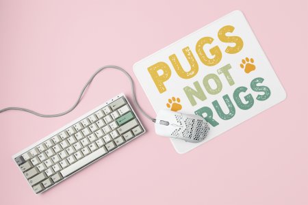 Pugs not drugs -printed Mousepads for pet lovers