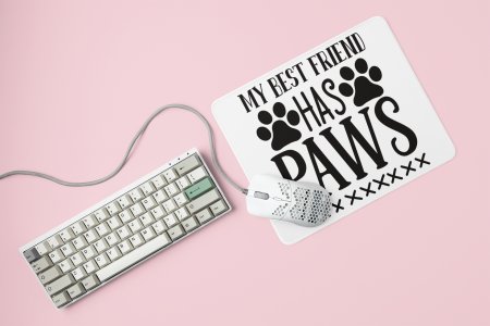 My Bestfriends has paws-printed Mousepads for pet lovers