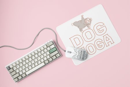 Dog Yoga -printed Mousepads for pet lovers
