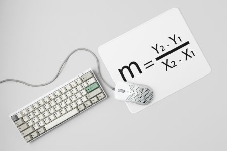 M=Y2-Y1/X2-X1 - Printed Mousepads For Mathematics Lovers