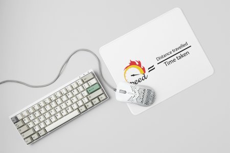 S=D/T - Printed Mousepads For Mathematics Lovers