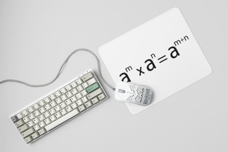 a square m x a square n=a square m+n - Printed Mousepads For Mathematics Lovers