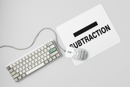 Subtraction- Printed Mousepads For Mathematics Lovers