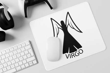 Virgo, Symbol - Zodiac Sign Printed Mousepads For Astrology Lovers