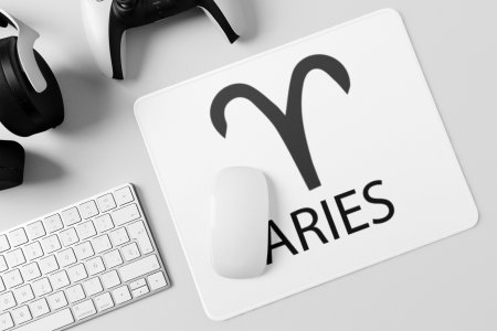 Aries - Zodiac Sign Printed Mousepads For Astrology Lovers