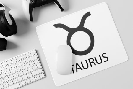 Taurus - Zodiac Sign Printed Mousepads For Astrology Lovers