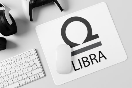 Libra - Zodiac Sign Printed Mousepads For Astrology Lovers