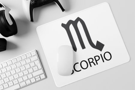 Scorpio - Zodiac Sign Printed Mousepads For Astrology Lovers