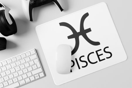 Pisces - Zodiac Sign Printed Mousepads For Astrology Lovers