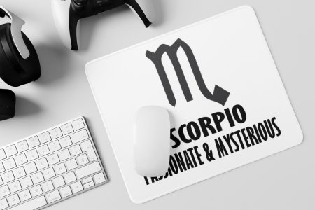 Scorpio, passionate and mysterious - Zodiac Sign Printed Mousepads For Astrology Lovers