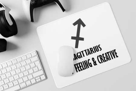 Sagittarius, deep feeling and creative - Zodiac Sign Printed Mousepads For Astrology Lovers