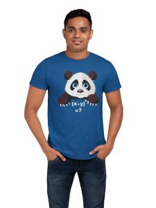 Panda (Blue T)-Clothes for Mathematics Lover - Foremost Gifting Material for Your Friends, Teachers, and Close Ones