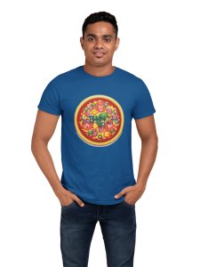 Pizza (Blue T) - Clothes for Mathematics Lover - Foremost Gifting Material for Your Friends, Teachers, and Close Ones