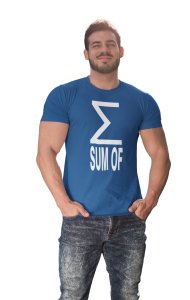 Sum up (Blue T) -Clothes for Mathematics Lover - Foremost Gifting Material for Your Friends, Teachers, and Close Ones