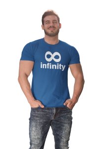 Infinity (Blue T) -Clothes for Mathematics Lover - Foremost Gifting Material for Your Friends, Teachers, and Close Ones