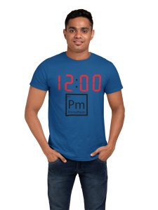 12:00 pm (Blue T) -Clothes for Mathematics Lover - Foremost Gifting Material for Your Friends, Teachers, and Close Ones