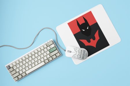 Batman (BG Red) - Printed animated creature Mousepads
