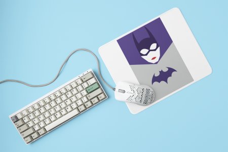 Batwoman (BG Violet) - Printed animated creature Mousepads