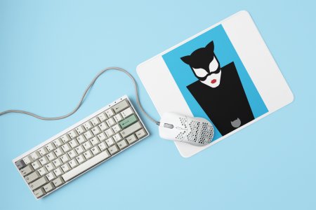 Cat woman - Printed animated creature Mousepads