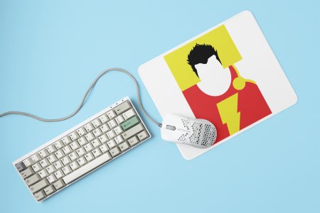 Flash without face structure - Printed animated creature Mousepads