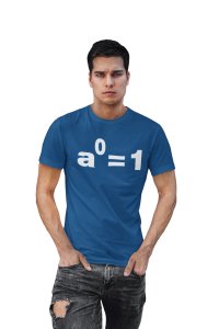 aDegree=1 (Blue T) -Clothes for Mathematics Lover - Foremost Gifting Material for Your Friends, Teachers, and Close Ones